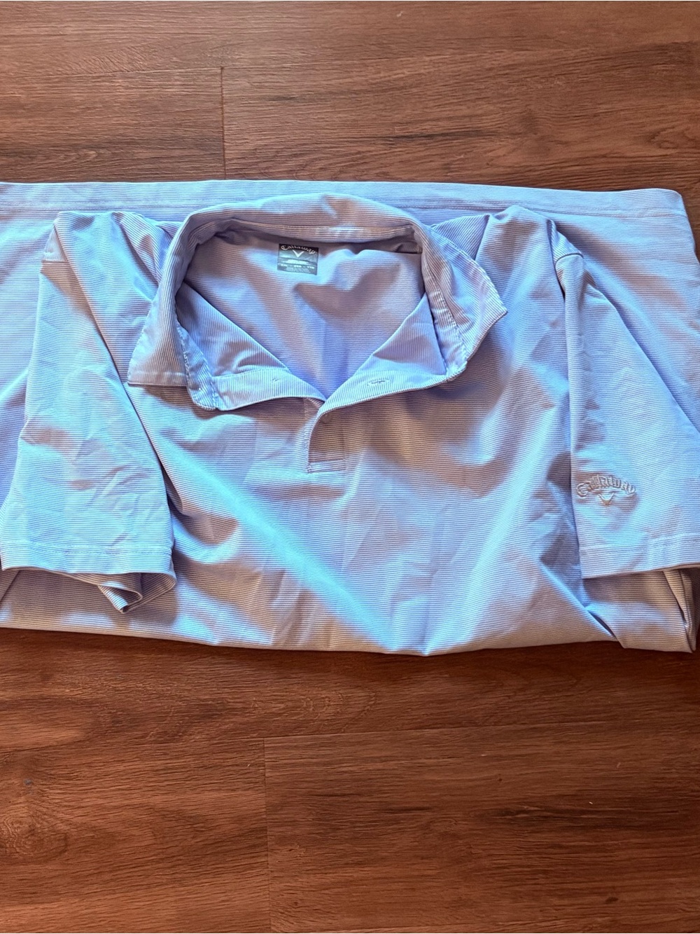 Callaway Men's Polo Shirt - Light Blue XXL